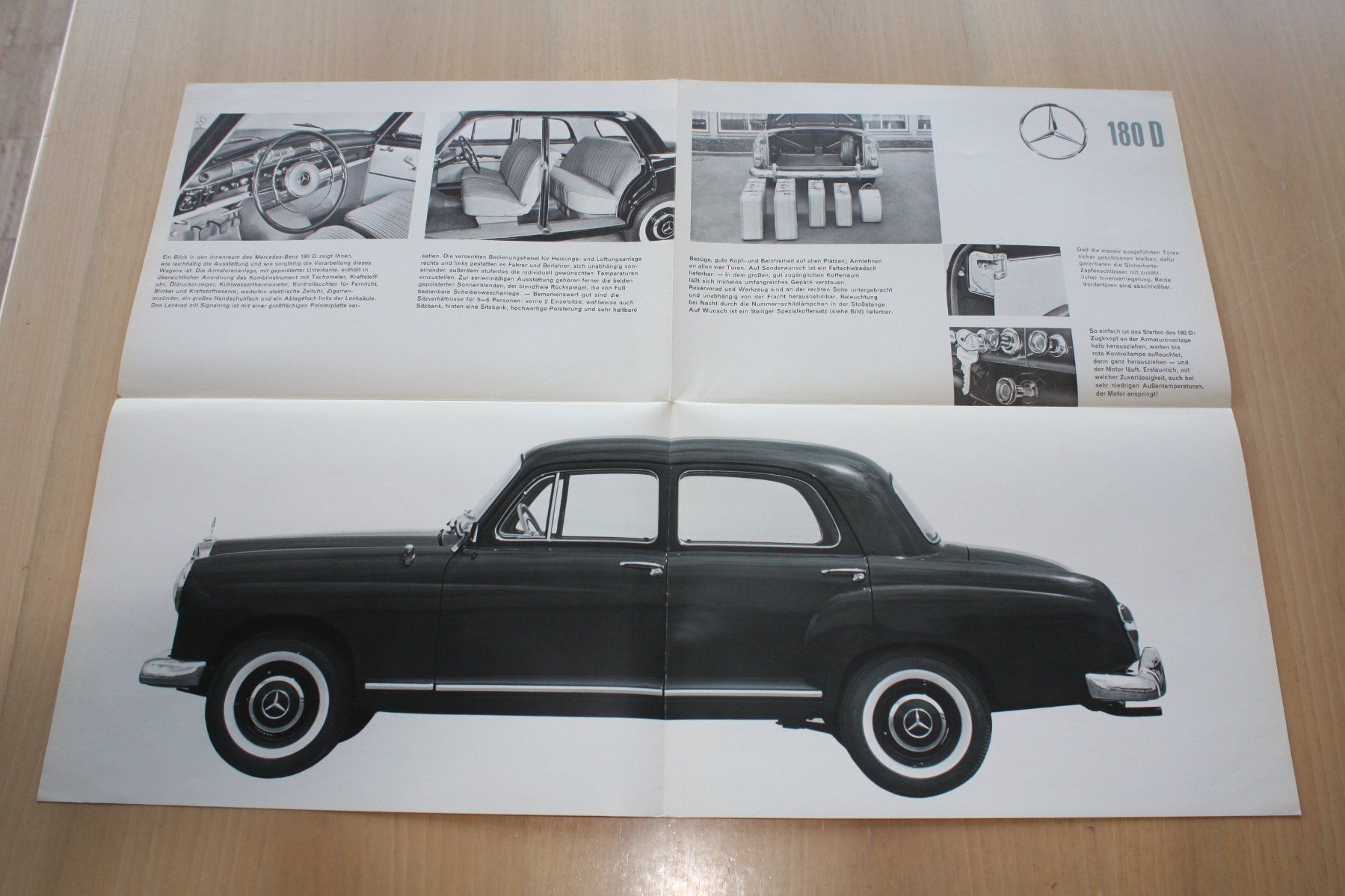 Mercedes-Benz Documenti: Mercedes 180 D Prospekt 1961 – Usato da Wikon venduto da erwin400 2