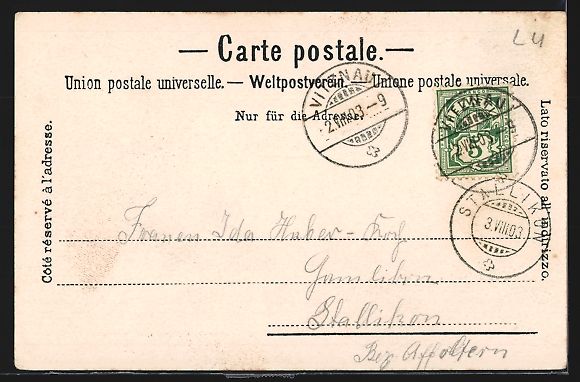 Cartoline postali: Vitznau, Buochserhorn u. Stanserhorn mit – Usato da Berlin venduto da bartko-reher 1