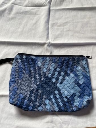 Stylish Woven Clutch Bag, synthetic leather, 20x14cm