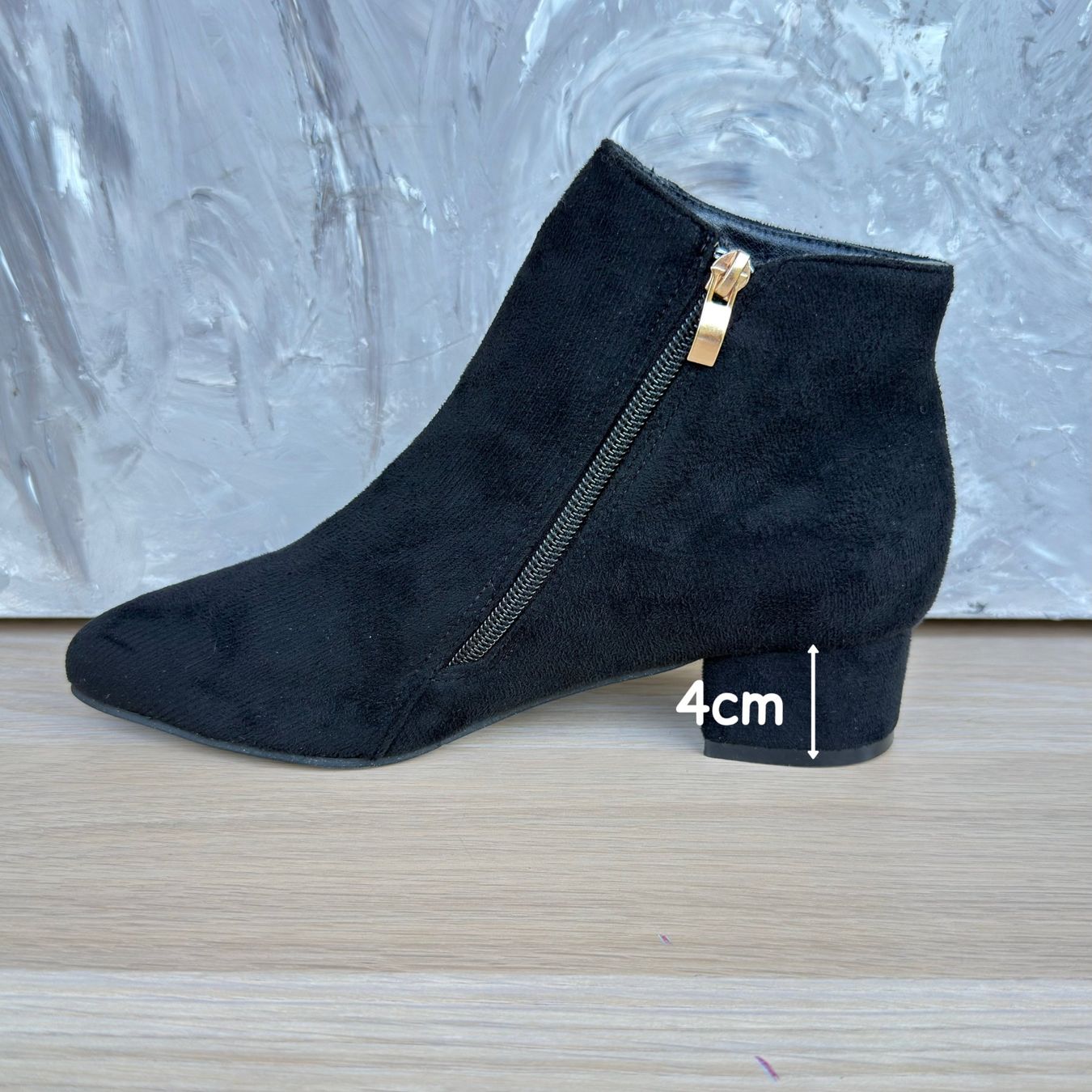 Scarpe da donna: Bottines suédine noires a talon – Usato da Thônex venduto da BrYu 6