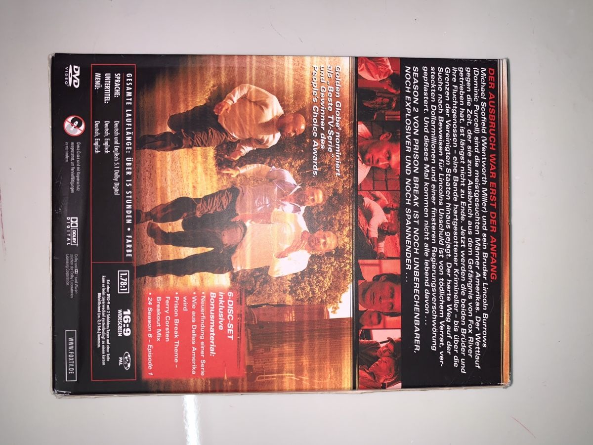 Alle DVDs: Prison Break Staffel 2 DVD Box Set 6 Disc – Neu (gemäss Beschreibung) aus Wetzikon ZH von aro_685k 1
