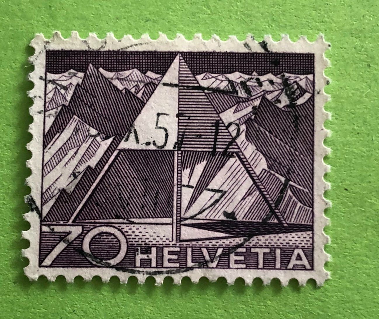 Tutti i francobolli: Nr.308 mit Stempel Triangulationspunkt Technik und Landschaf – Usato da Aarau venduto da Billa007