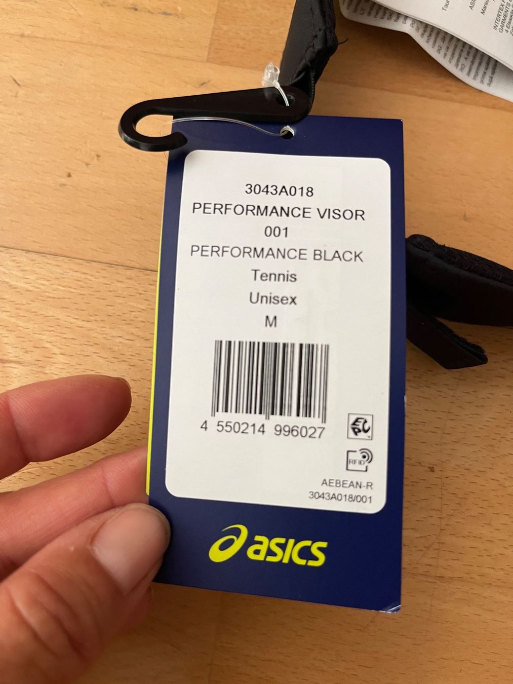 Copricapi, berretti & cappellini: Asics Performance Visor Tennis Schwarz Unisex M neu – Nuovo e nell'imballaggio originale da Zürich venduto da mignonmignon 1