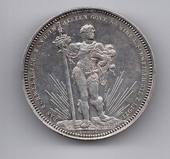 Tutti le monete: (2323) CH, 5 Franken, 1879, Basel, top stgl – Usato da Rüthi (Rheintal) venduto da erdnuessli1 1