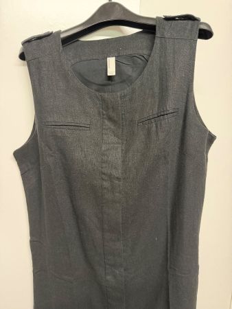 Kleid schwarz ärmellos Grösse M Vero Moda Leinen Blend