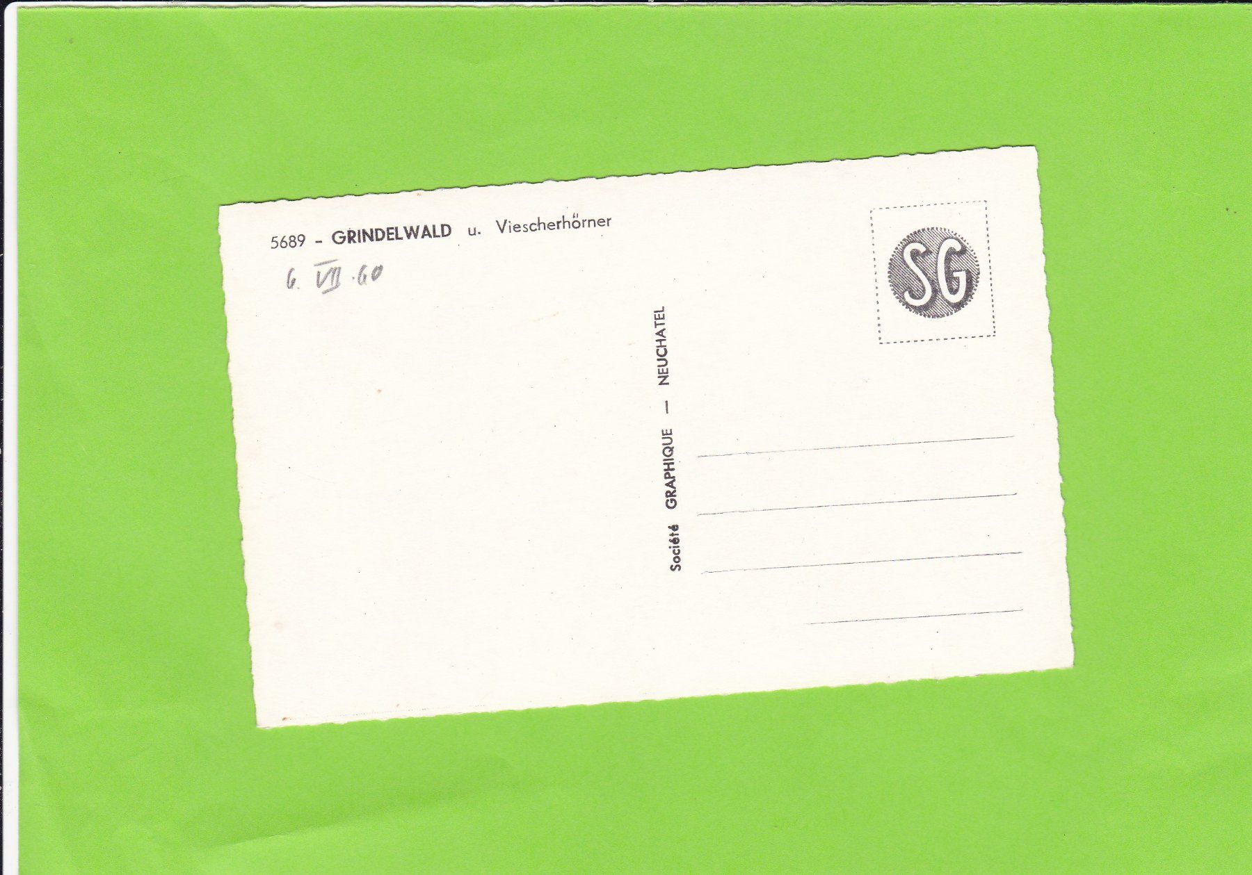 Cartoline postali: Grindelwald und Fiescherhörner – Usato da St. Peterzell venduto da neckertal 1
