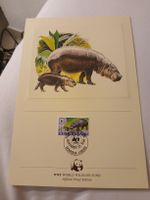 WWF Liberia 1984 - Carte premier jour hippopotames rares