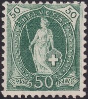1905, Stehende Helvetia: 90A ungebraucht, schön!, K: 120.-
