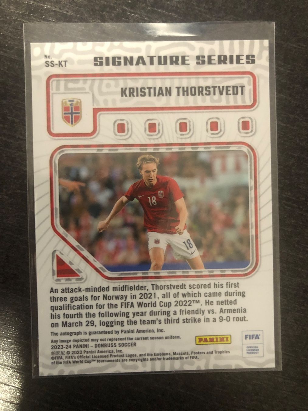 Topps Carte collezionabili: Panini Donruss Kristian Thorstvedt Autogramm – Usato da Wangenried venduto da Garagara 1