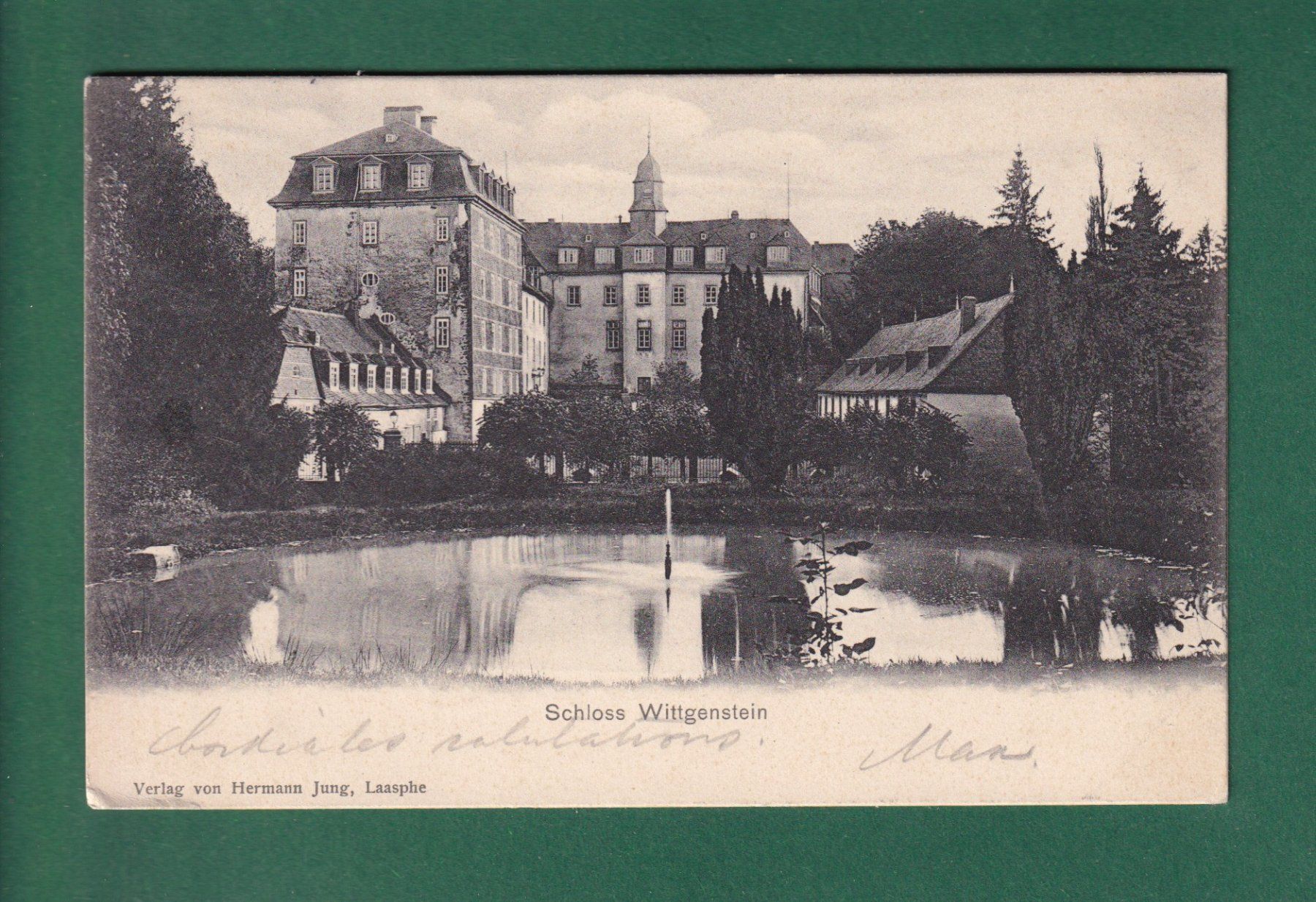 Cartoline postali: Schloss WITTGENSTEIN - 1904 – Usato da Pully venduto da nicecards-shop