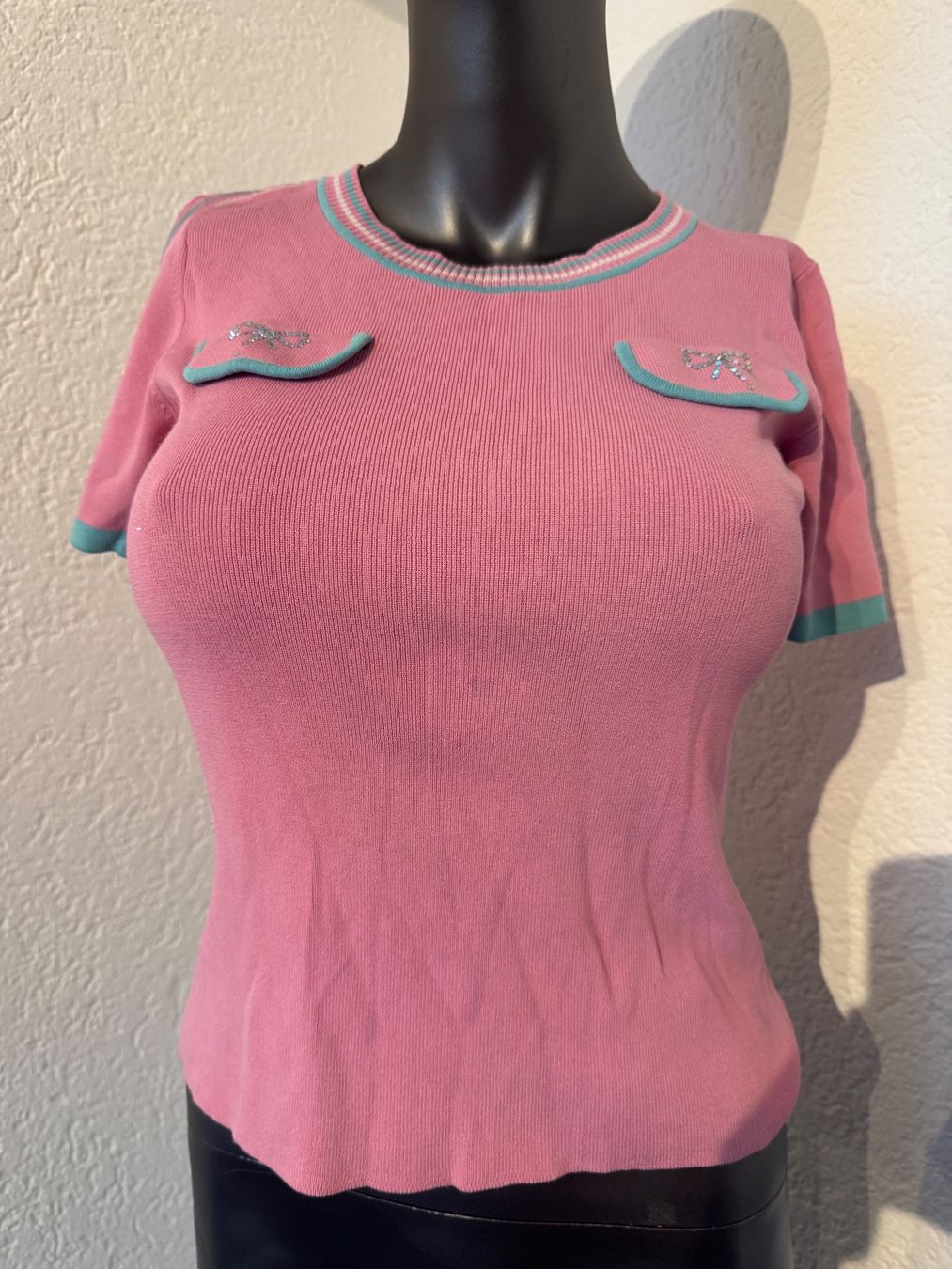 Top: Herbst Sommer Top mit Schmucksteinen Gr S – Usato da Frenkendorf venduto da Style365
