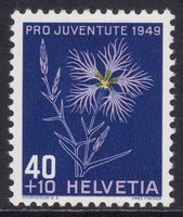 Pro Juventute SBK-Nr. 132 (Prachtnelke 1949) postfrisch **