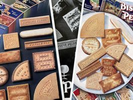 Biscuits Pernot - 3 alte Werbungen / Publicités 1930