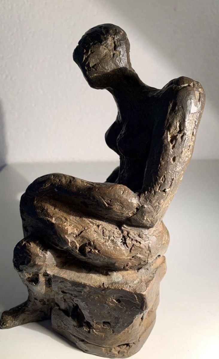 Sculture & Statue: Skulptur: Sitzende Figur, Bronze, nummeriert 2/16 – Usato da Biel/Bienne venduto da Katja01112 4