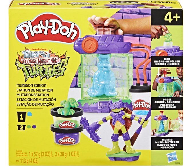 Play-Doh Materiale per modellare: Play-Doh Turtles Mutations- Station, 3 Dosen Knete – Nuovo e nell'imballaggio originale da Oensingen venduto da Liquidations-Shop