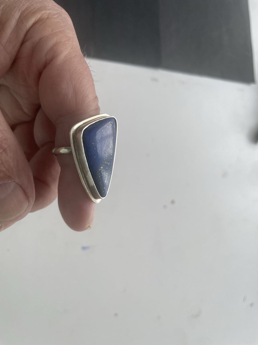 Anelli: Lapislazuli Silberring, Grösse ? – Usato da Meierskappel venduto da Hala03 3
