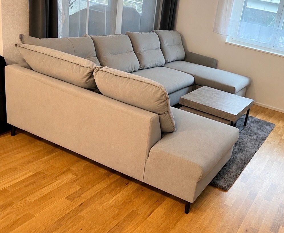 Sofas: Wohlandschaft - Velour in hellgrau – Gebraucht aus Seewen SZ von Archi96 1