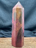Farbenfroher Mookait Jaspis Obelisk Turm Spitze