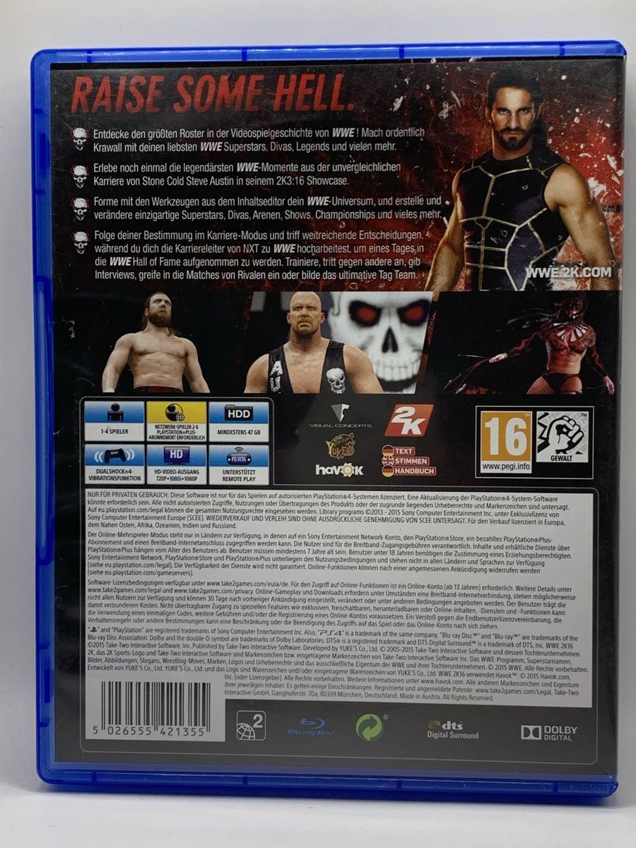 Sony Giochi: WWE 2K16 - PS4 – Usato da Ostermundigen venduto da RG-Collector 1