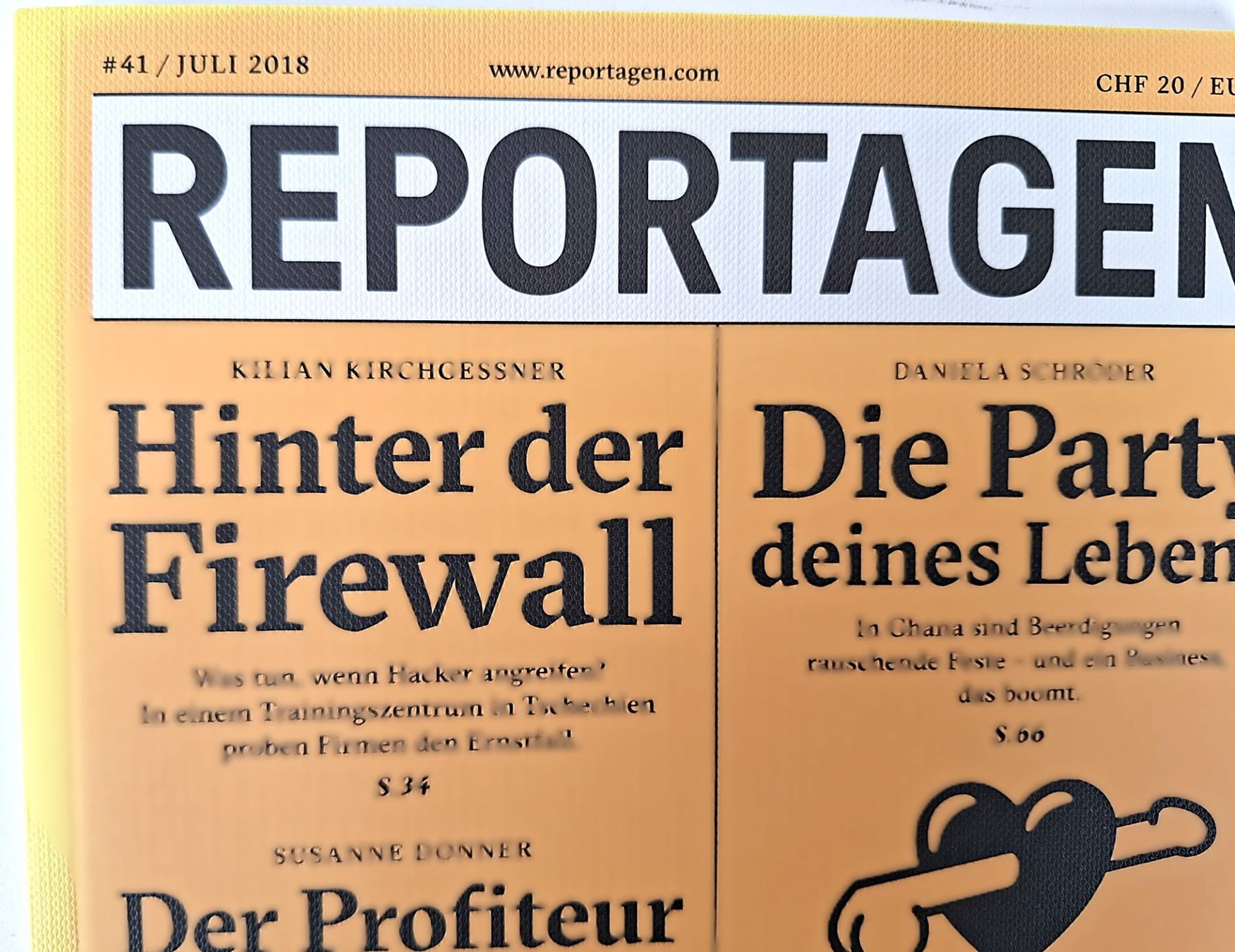 Zeitschriften & Magazine: REPORTAGEN NR. 41 Juli 2018 – Gebraucht aus Wil SG von Restwert_Wil 1