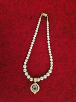 Perlenkette mit Anhänger Schmuck Vintage