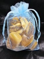 30X 15x10cm Schmuck Beutel blau Verpackung Box Organza