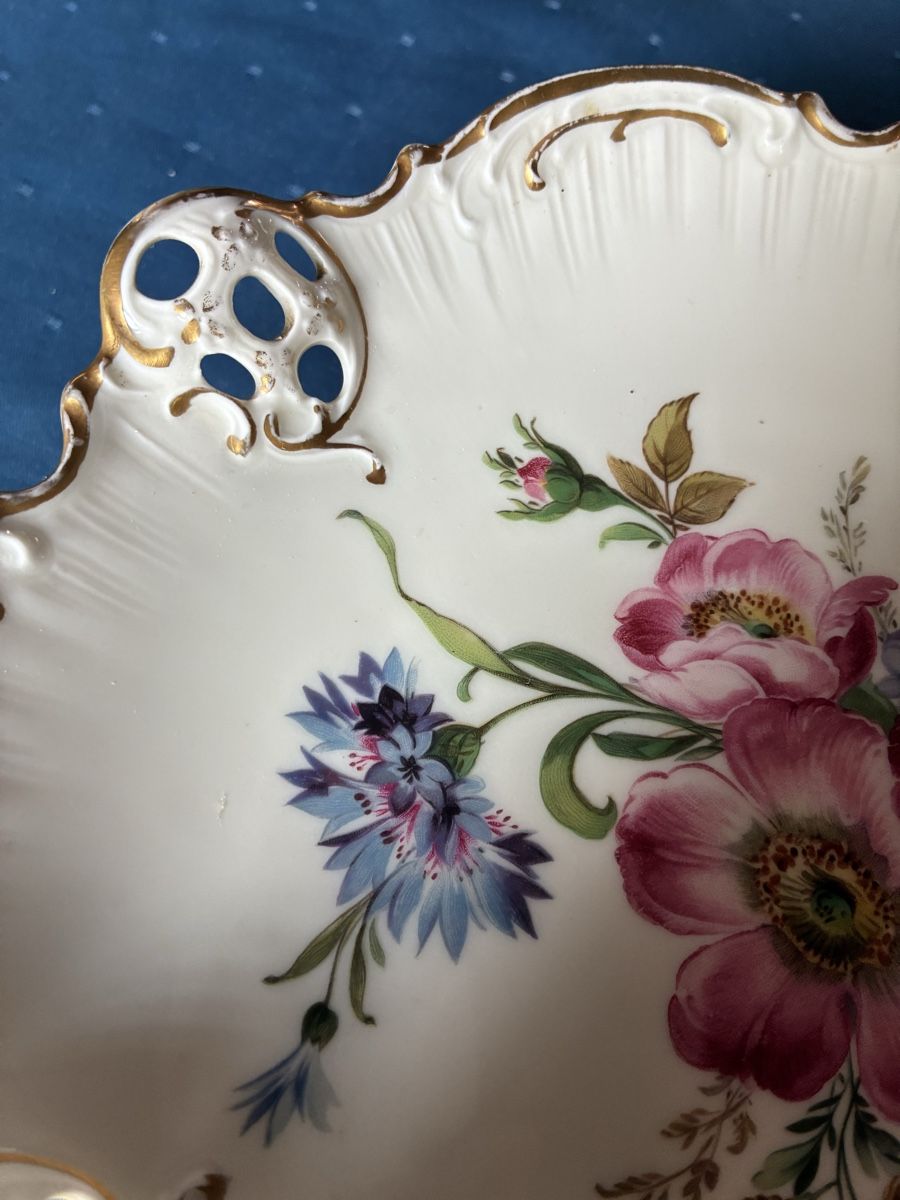 Rosenthal Schalen: Rosenthal - Gebäckschale auf 3 Füsschen  – Gebraucht aus Dornach von Rosengarten 1