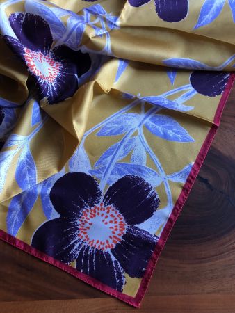 Foulard soie EPICE 64cm par 64cm