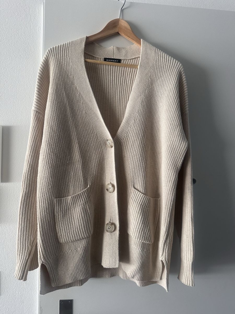 Repeat Jacken: Repeat Strickjacke, Gr. 40, Beige – Gebraucht aus Uettligen von fabi1000