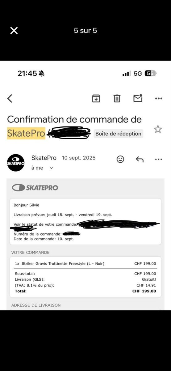 Skateboards: Trottinette Stricker Gravis Freestyle (L) – Gebraucht aus Tavannes von vin_9xfl 8