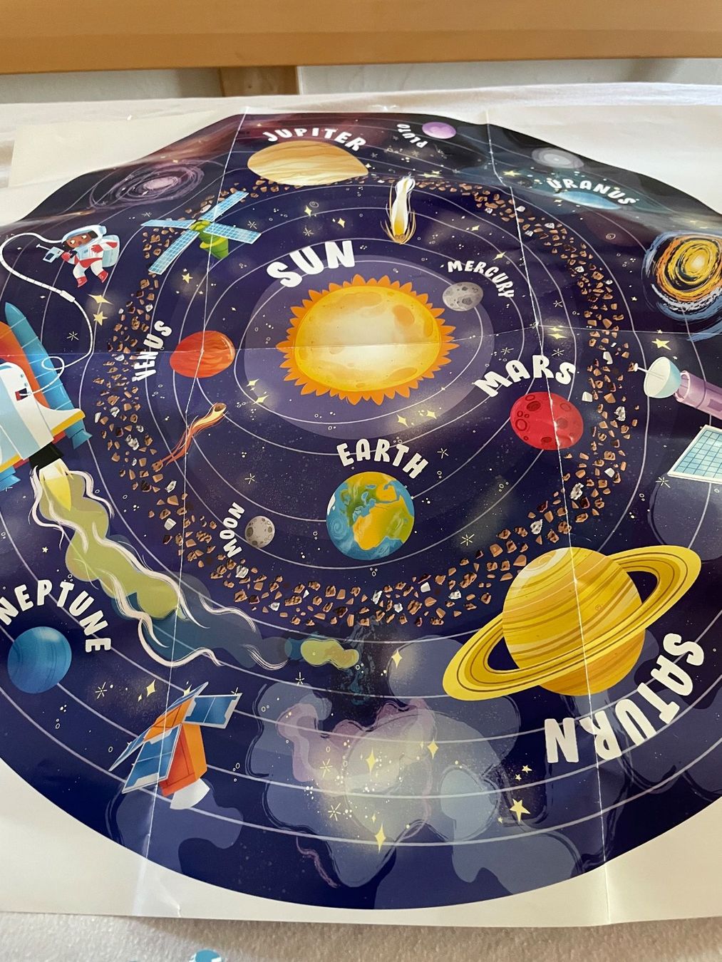 Puzzle: Rundes Solar-System-Puzzle mit Poster – Usato da Cham venduto da 2eye 1