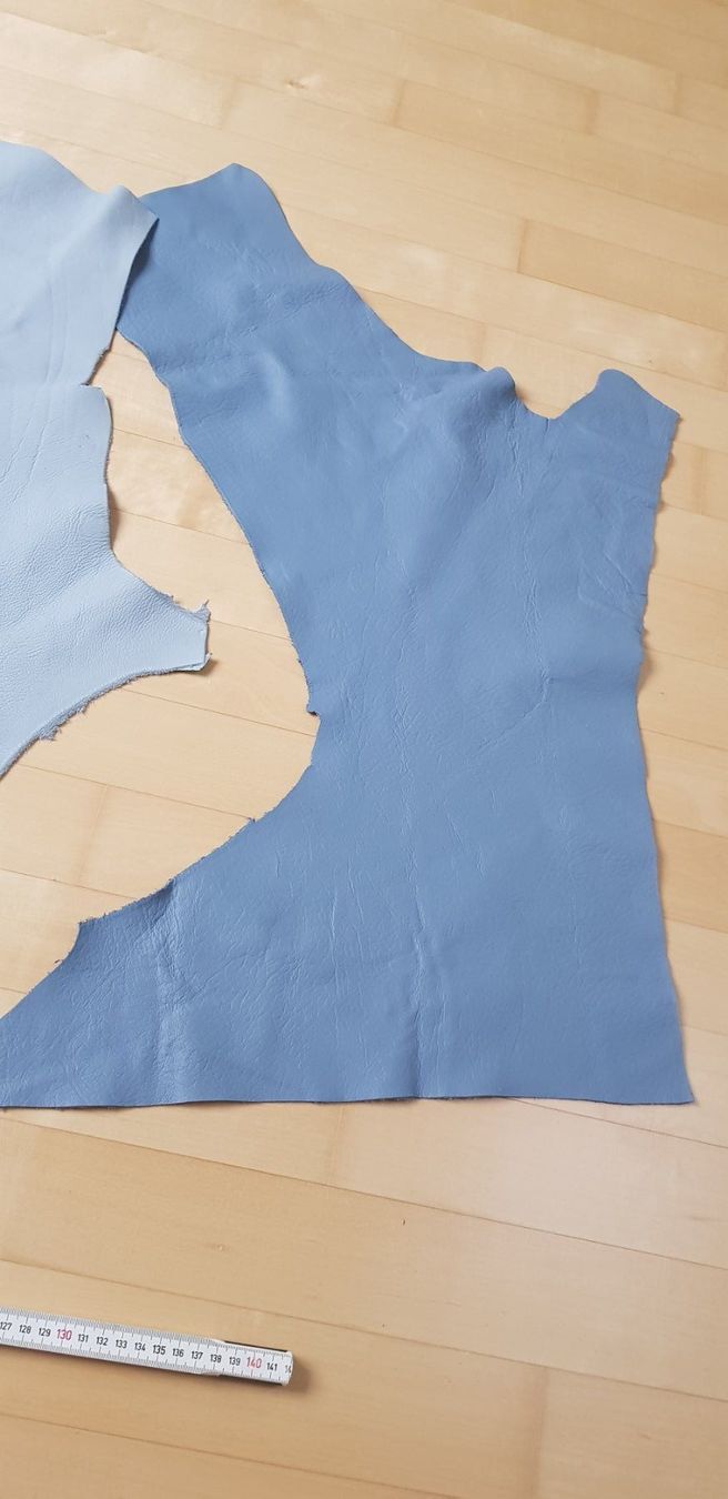 Stoffe: Leder Set Blau Nappaleder 5 Stücke – Neu und originalverpackt aus Menziken von Zyropa 3