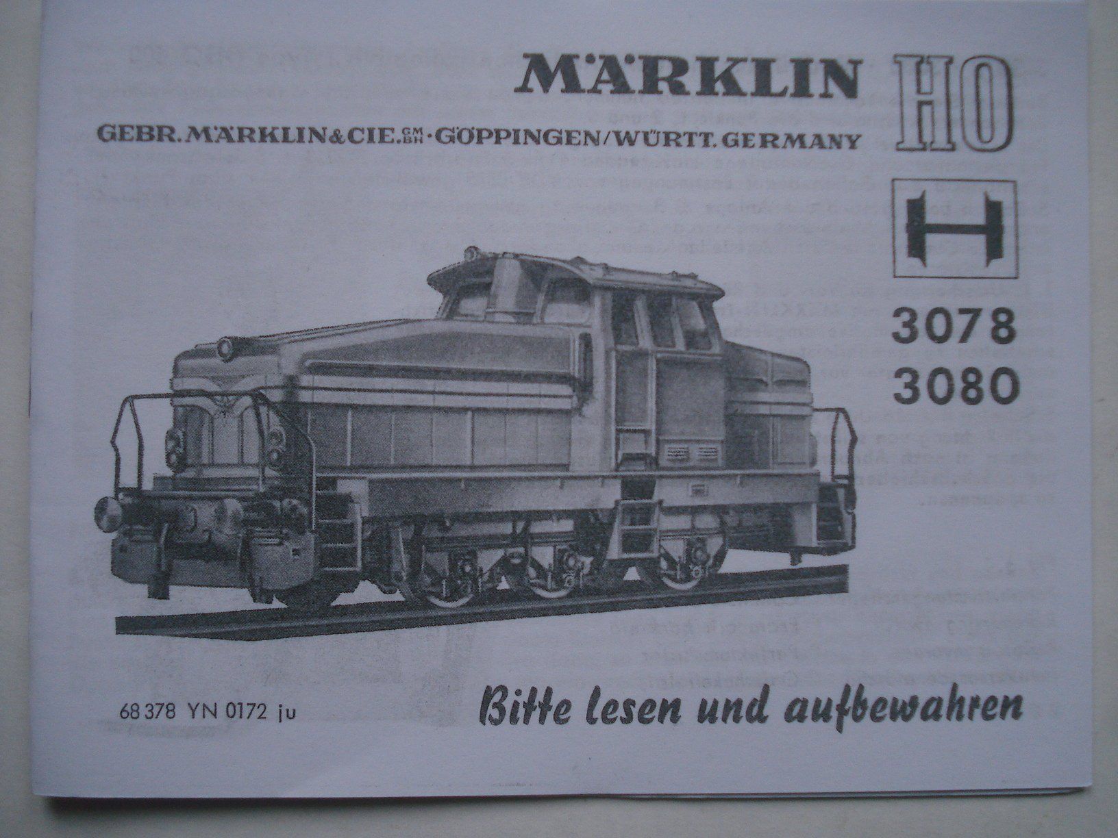 Märklin Modellini di ferrovie: Märklin Betriebsanleitung 3078 – Usato da Frauenfeld venduto da Fixtrix