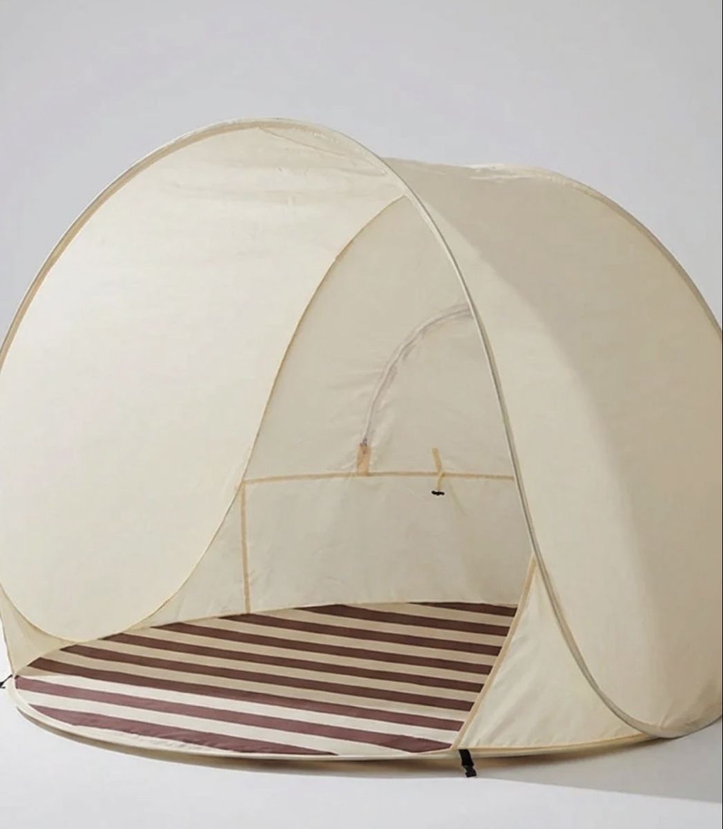 Tende : Strandmuschel rot - beige ca 2 Erwachsene  – Usato da Kriens venduto da aloha19