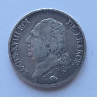 5 Francs 1823 W Louis XVIII – Silbermünze