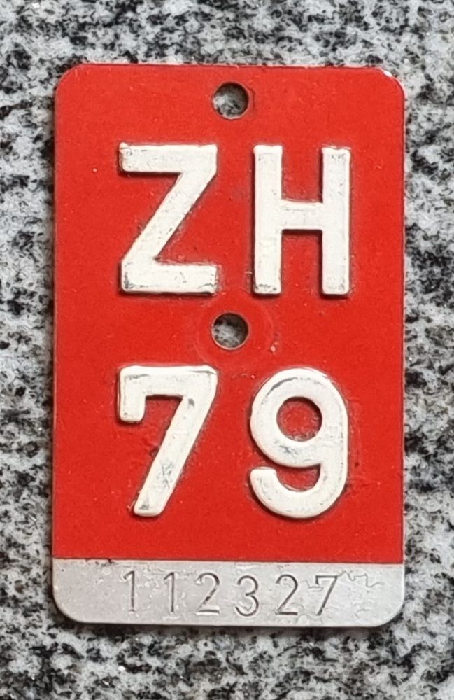 Insegne: Velo - Nummer ZH 79 – Usato da Winterthur venduto da Schoenesausholz