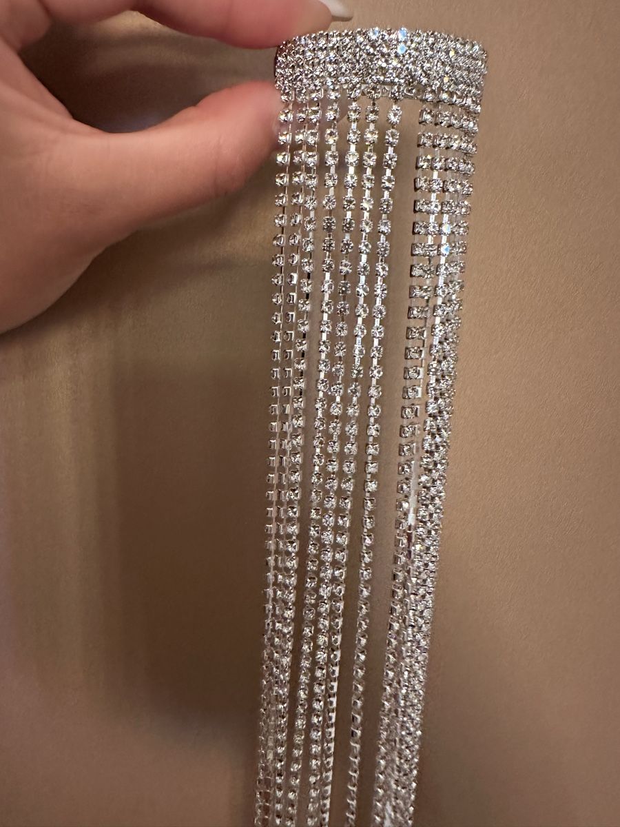 Accessori per capelli: Rhinestone Haarclip mit Tassel-Fransen – Nuovo (secondo la descrizione) da Zürich venduto da ElissZurich 4