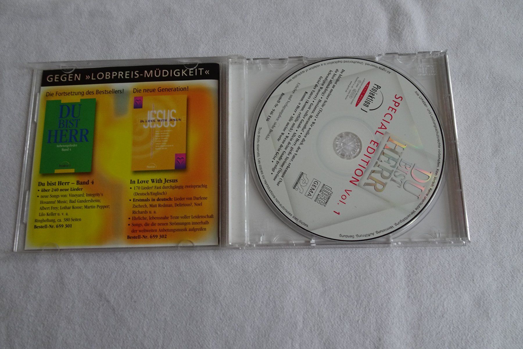 CD: CD Du bist Herr, Spezialeditition Vol 1 – Usato da Strengelbach venduto da schmetterling20 1