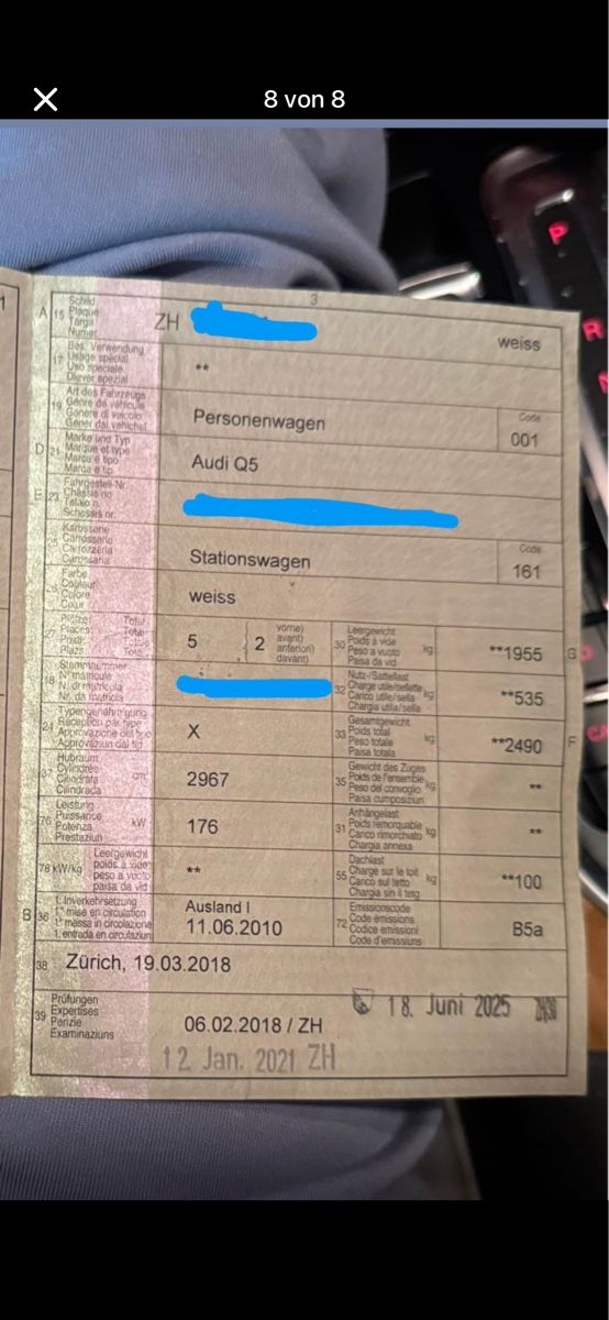 Audi Automobili: Audi Q5 mit MFK – Usato da Zürich venduto da danilo13 9