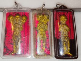 3er-Set Thai Hoon Payon Schutz-Amulette - Arjarn Subin (003)