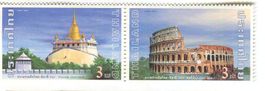 Briefmarken "Kolosseum, Wat Phra Kaeo". Thailand.