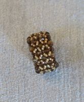 Ring aus Glasperlen braun, 56.5 mm