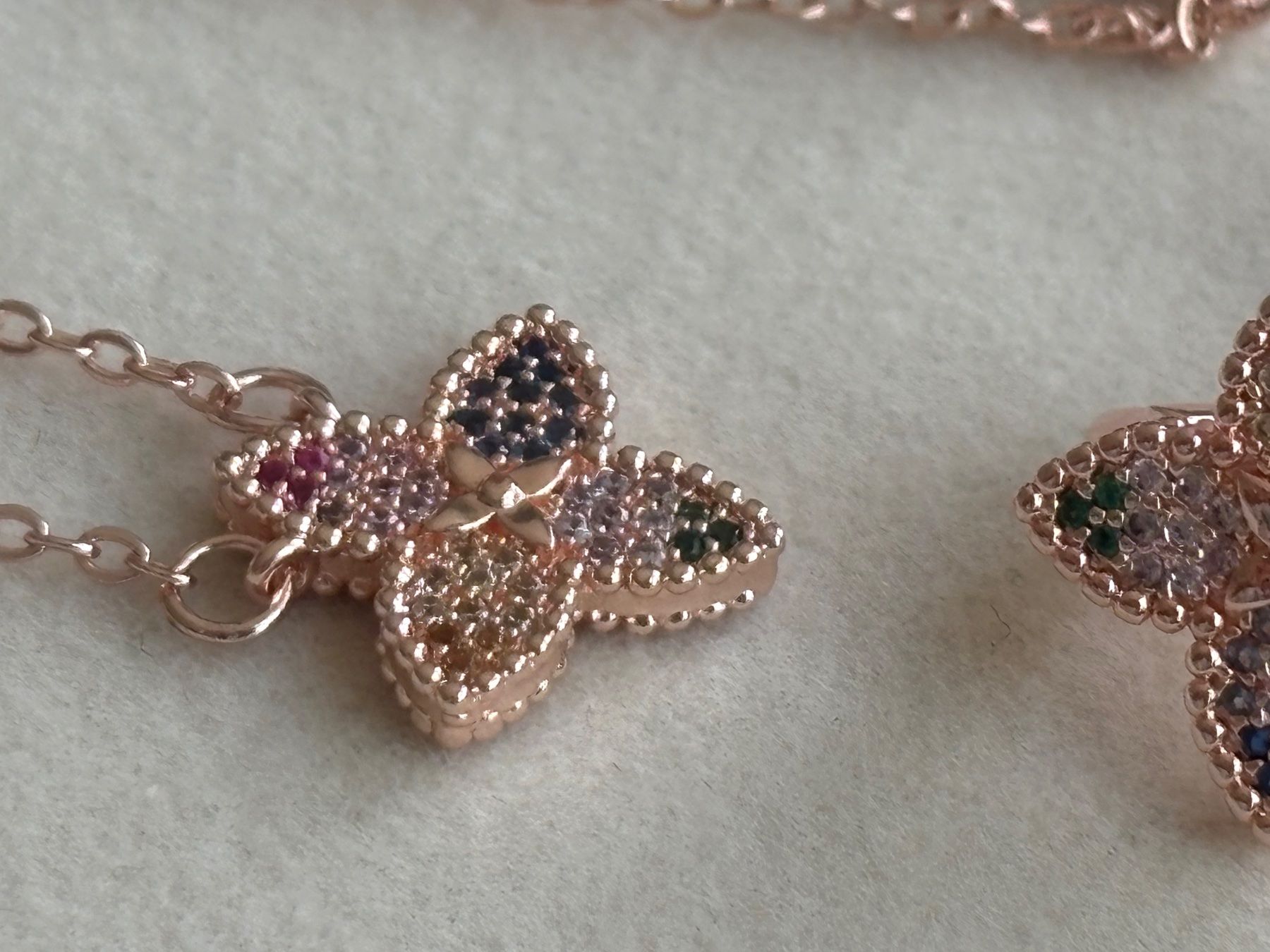Catenine: Luxus Elegante Set Kette Ohrstecker Multicolore – Nuovo (secondo la descrizione) da Biel-Bienne venduto da Roserosse13 4