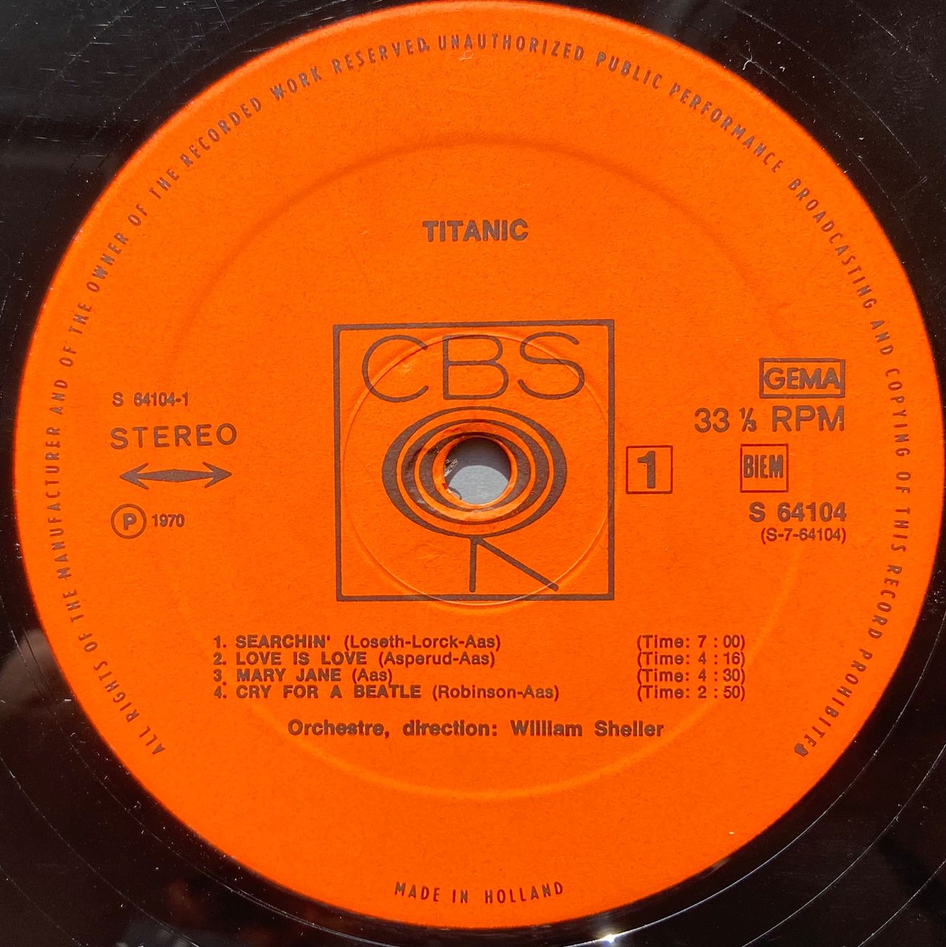 Vinyles: TITANIC - TITANIC – D'occasion à Poliez-Pittet par Newtown-Records 3