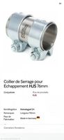 Collier de serrage echappement 