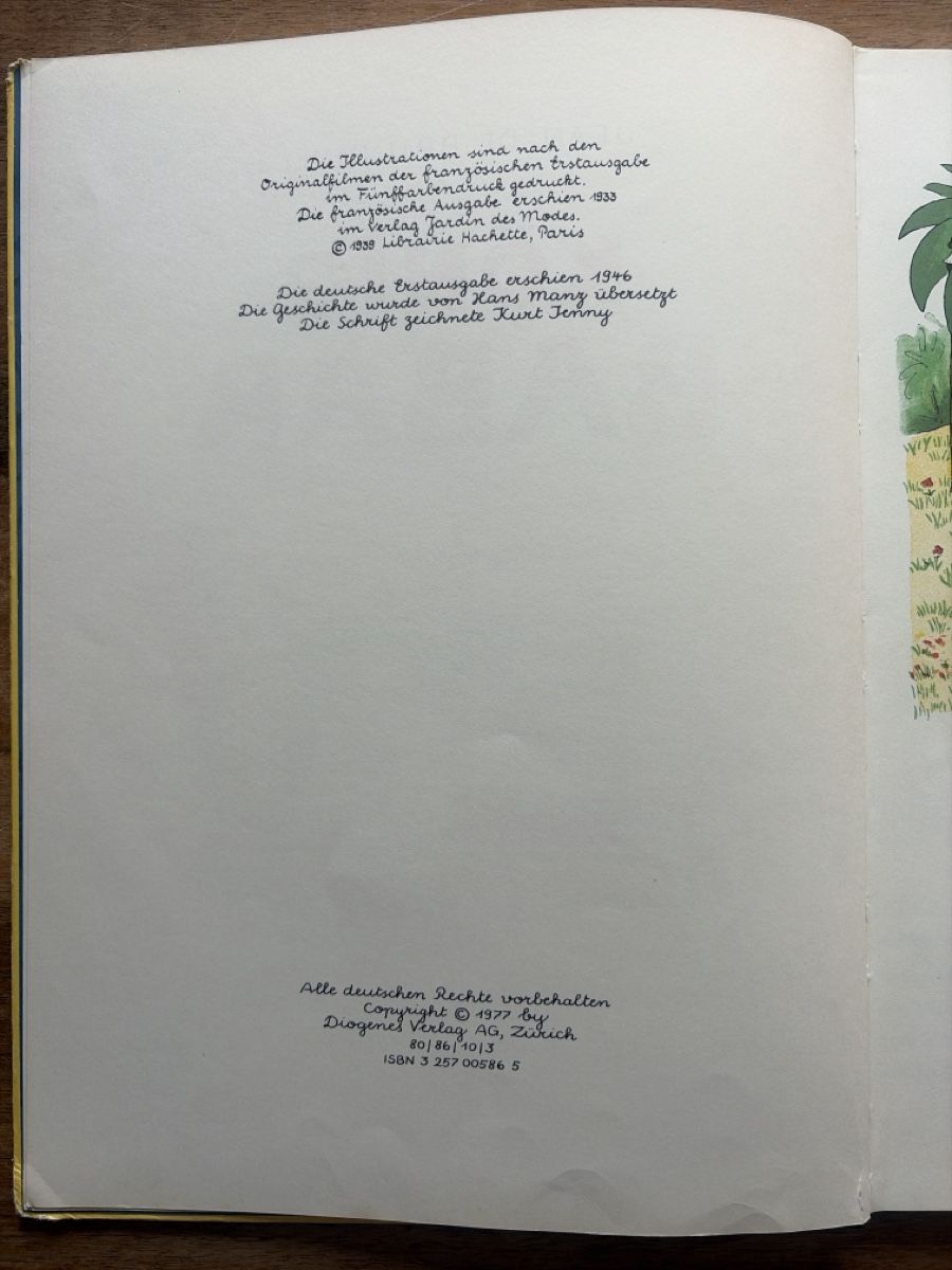 Libri: BABAR Bilderbuch-Grossfomat 27x1.5x37cm – Usato da rüeterswil venduto da Svda 2