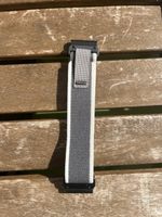 Nylon Uhrenarmband 22mm für Garmin grau weiß neu