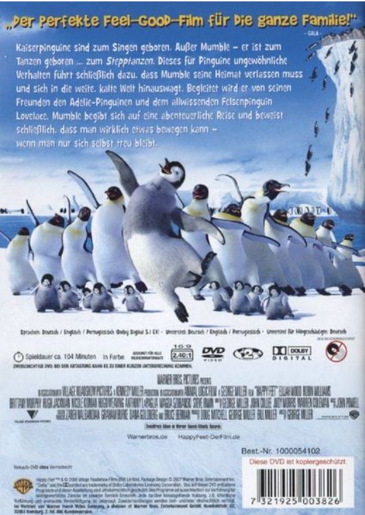 Tutti i DVDs: Happy Feet - DVD – Usato da Dietikon venduto da Ruempfli 1