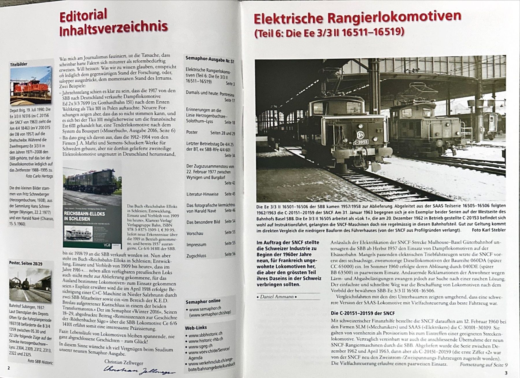 Riviste & Magazine: Semaphor Frühling 2018 Nr. 57 – Nuovo e nell'imballaggio originale da Murgenthal venduto da View 1