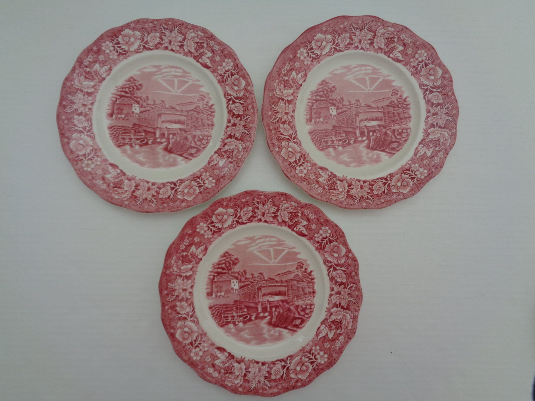 Piatti: 6 Dessertteller Palissy Pottery -Thames River Scenes England – Usato da Chur venduto da omonia 1